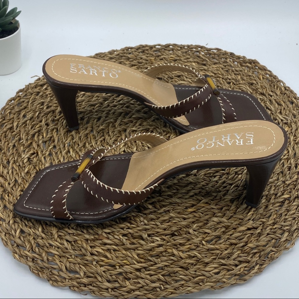 Franco Sarto || Slip-On Brown Sandal; Size 8M